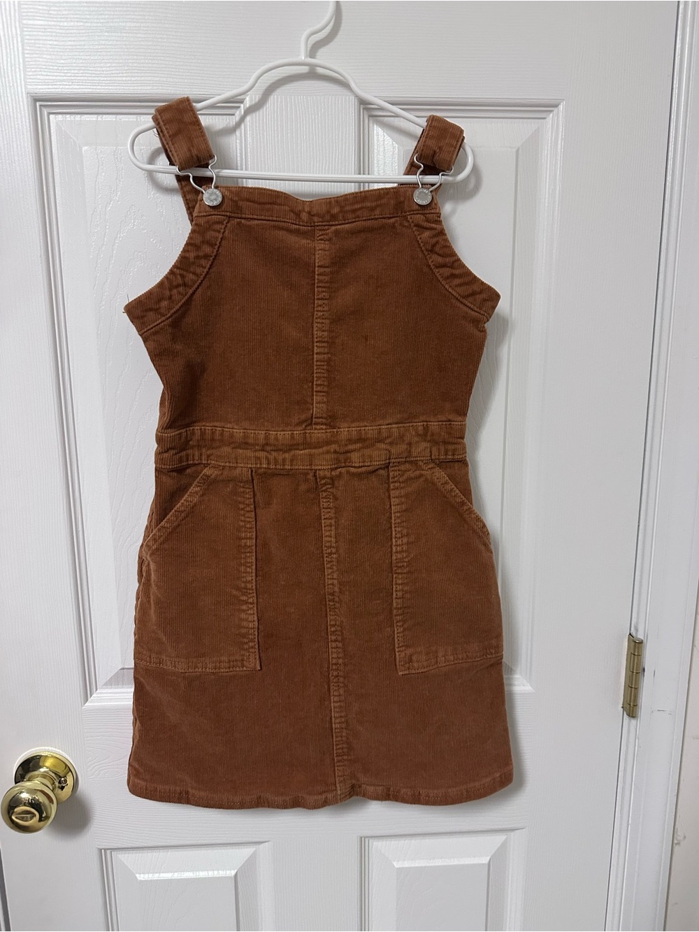 art class Brown Corduroy Pinafore Jumper Dress